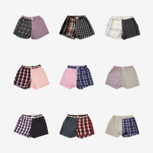 Load image into Gallery viewer, PLAIDED PARACHUTE BOXER PINK/BLACK
