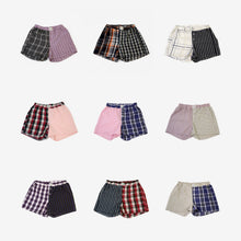 Load image into Gallery viewer, PLAIDED PARACHUTE BOXERS PURPLE/KAKI
