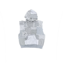 Load image into Gallery viewer, [SLEEVELESS] COTTONFLEECE PATCHWORK GREY
