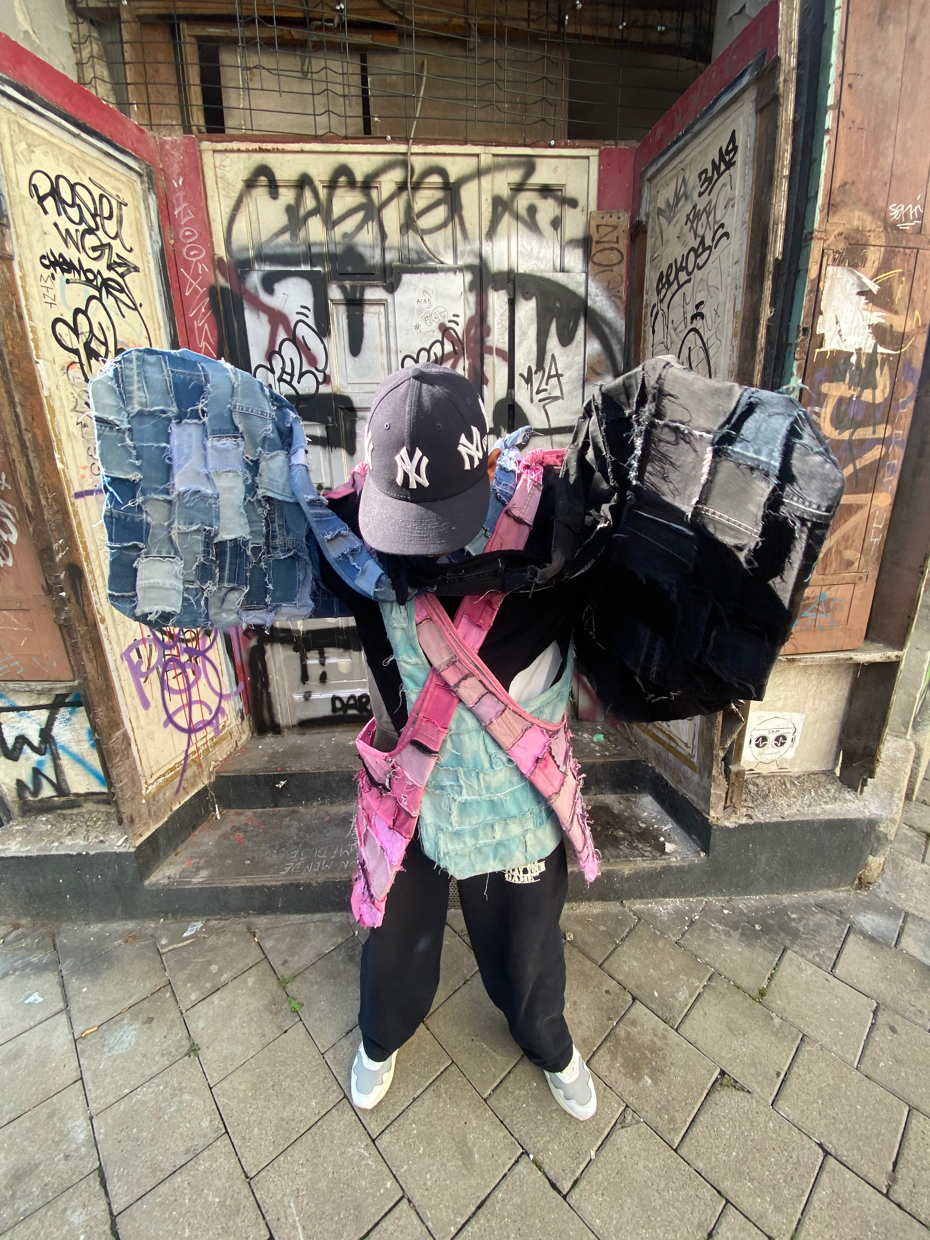 PATCHWORK TSUNO BAG BLUE JEAN
