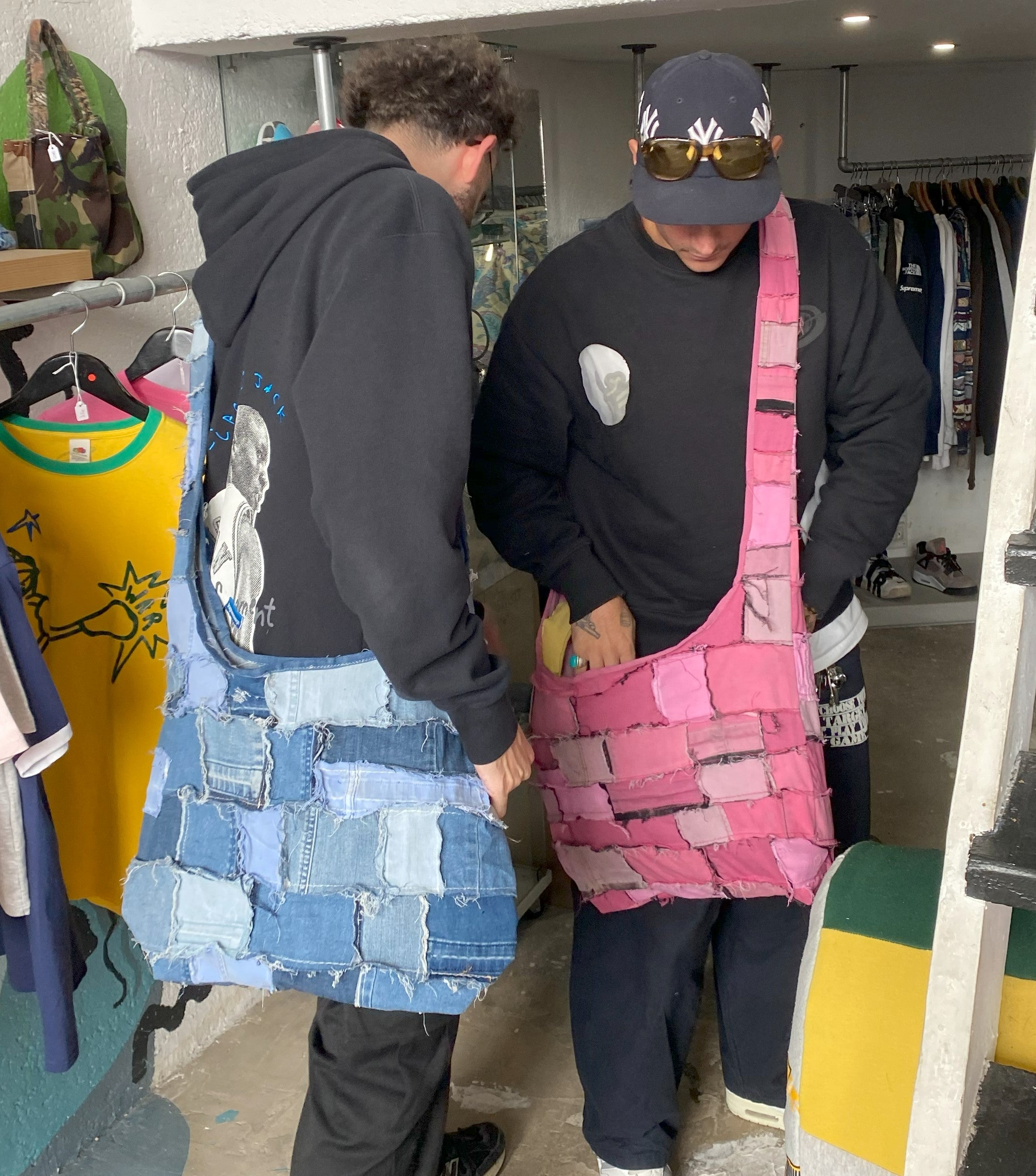 PATCHWORK TSUNO BAG PINK