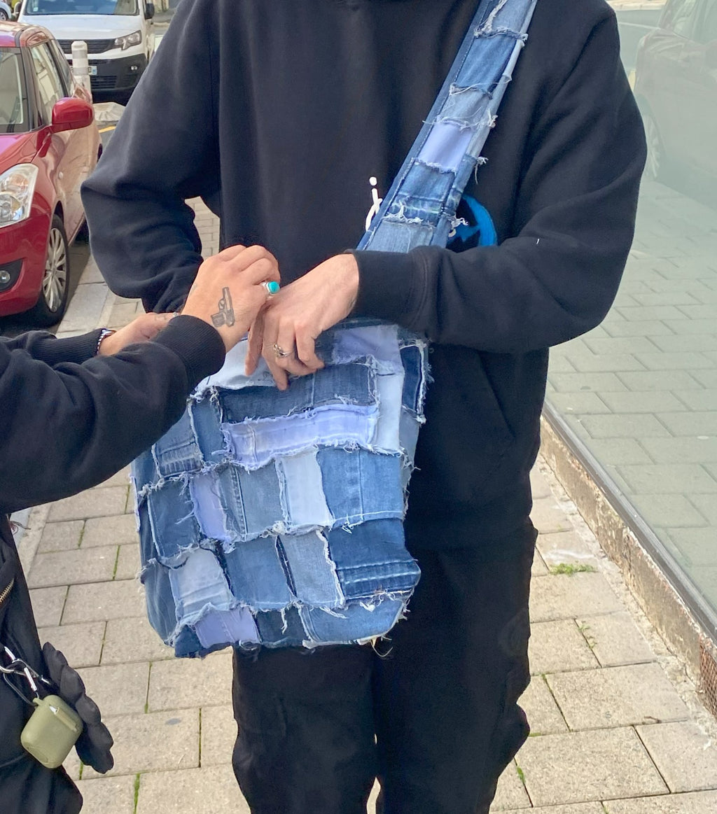 PATCHWORK TSUNO BAG BLUE JEAN