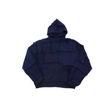 Load image into Gallery viewer, [HOODIE] COTTONFLEECE PATCHWORK NAVY
