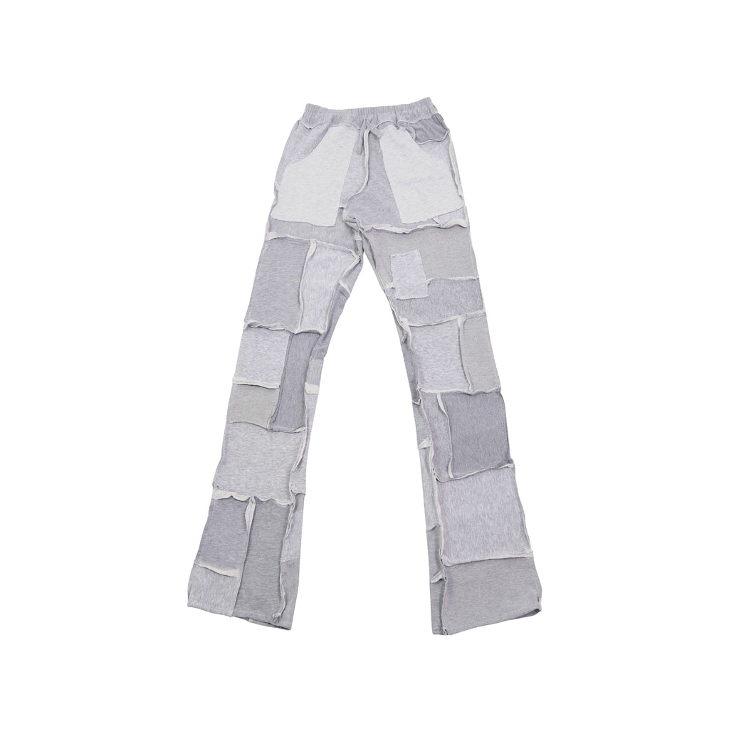 [PANTS] COTTONFLEECE PATCHWORK GREY