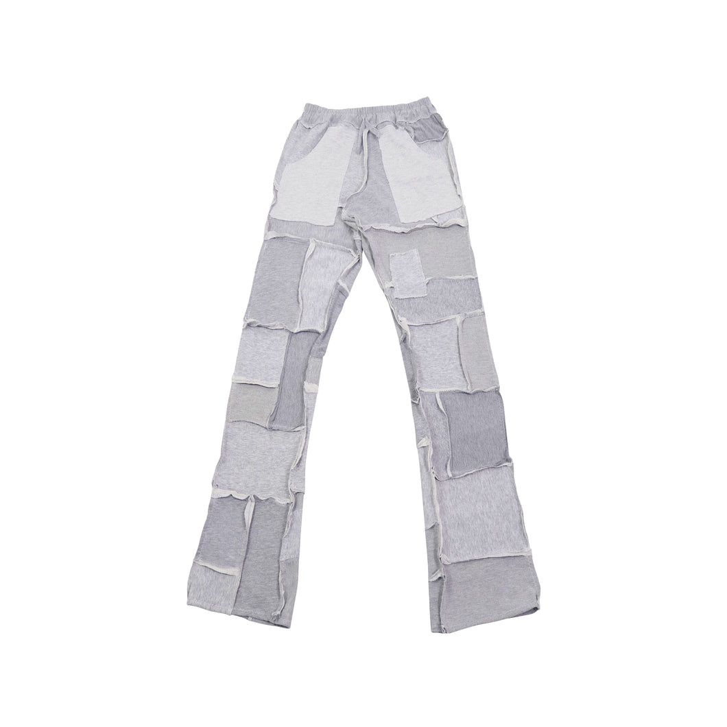 [PANTS] COTTONFLEECE PATCHWORK GREY