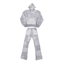 Load image into Gallery viewer, [SET] COTTONFLEECE PATCHWORK GREY
