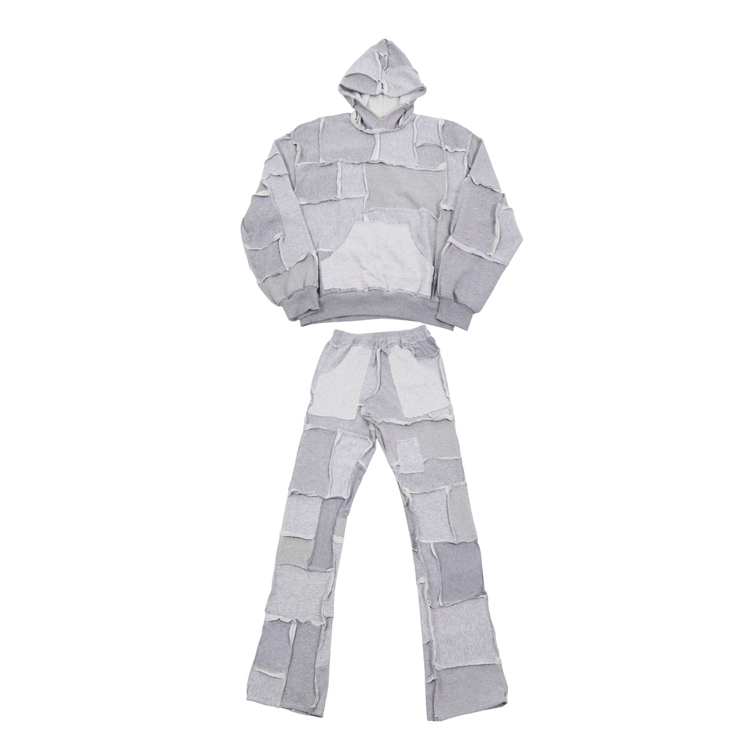 [SET] COTTONFLEECE PATCHWORK GREY