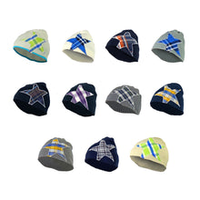 Load image into Gallery viewer, STAR BEANIE BLUE/BROWN
