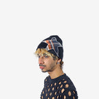 STAR BEANIE BLACK/ORANGE